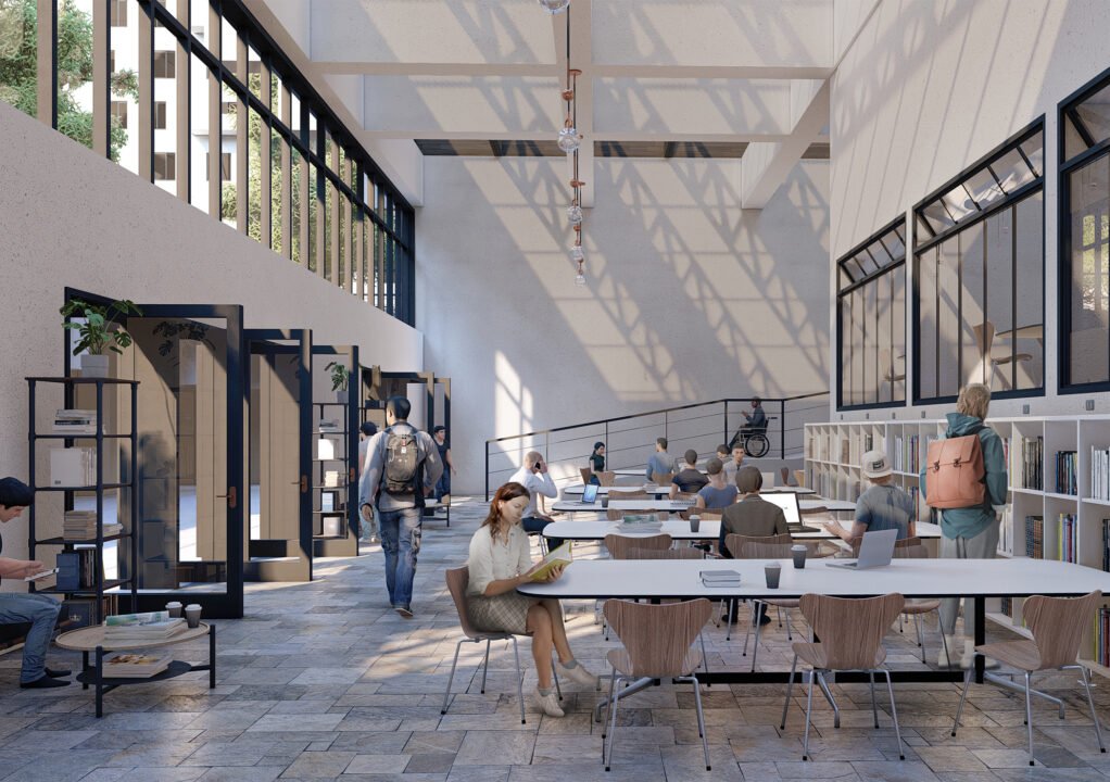 Biblioteca Corredor Providencia - Render Interior