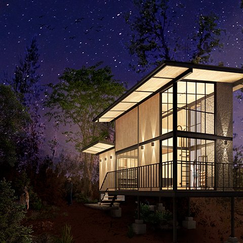 Refugio Mirador Empedrado - Render