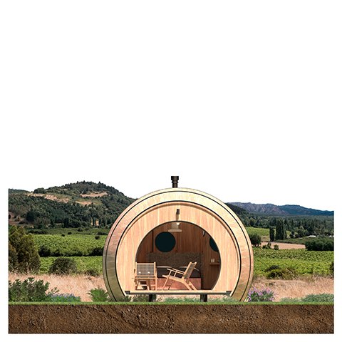 Wine Barrel Cabins - Terraza