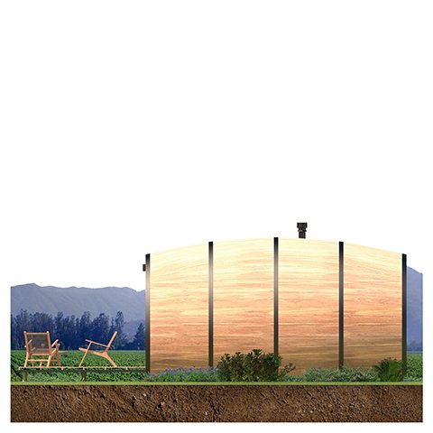 Wine Barrel Cabins - Elevacion 2